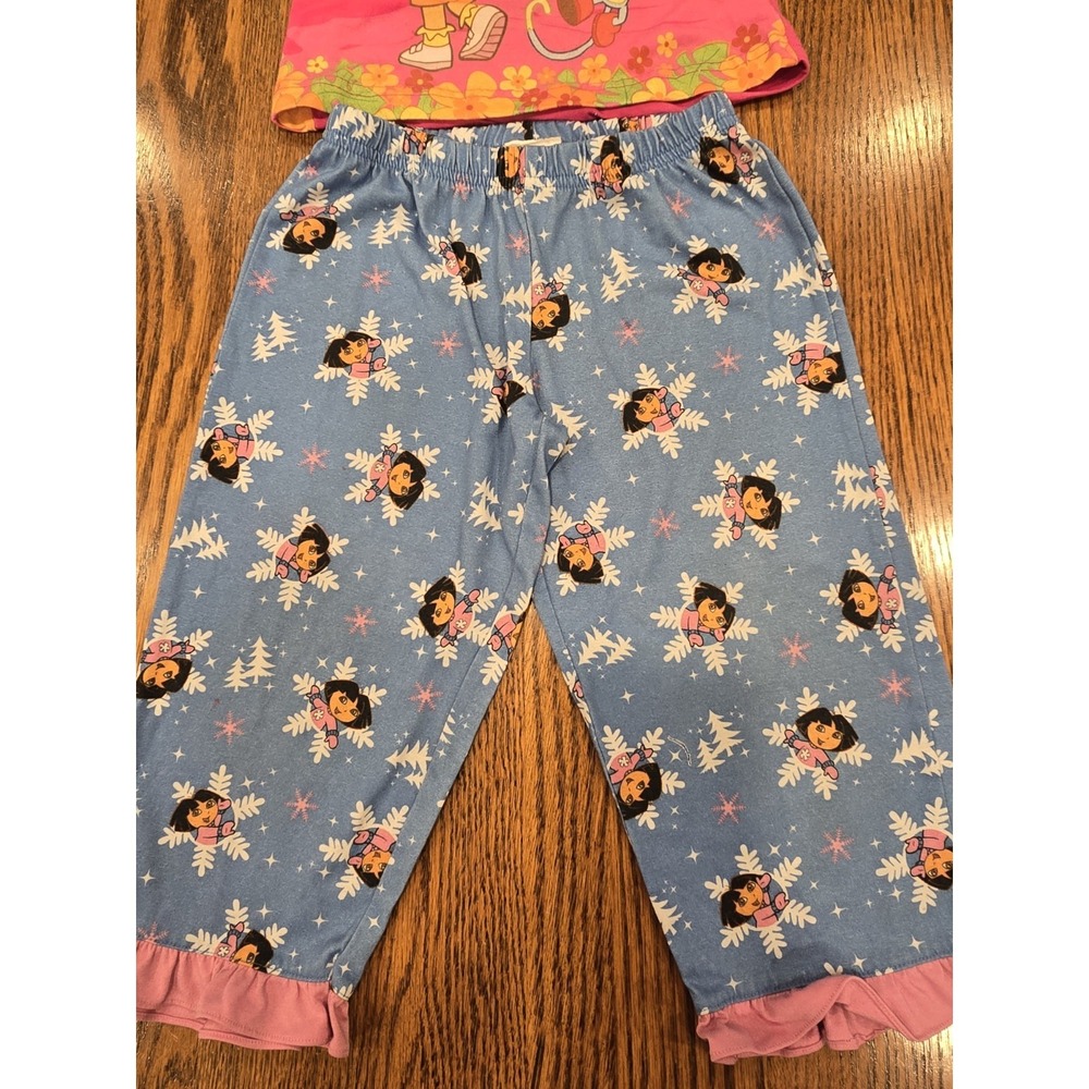 Vintage Nick Jr Dora The Explorer 2 Piece Pajama Set Girl's Youth READ - Picture 6 of 7